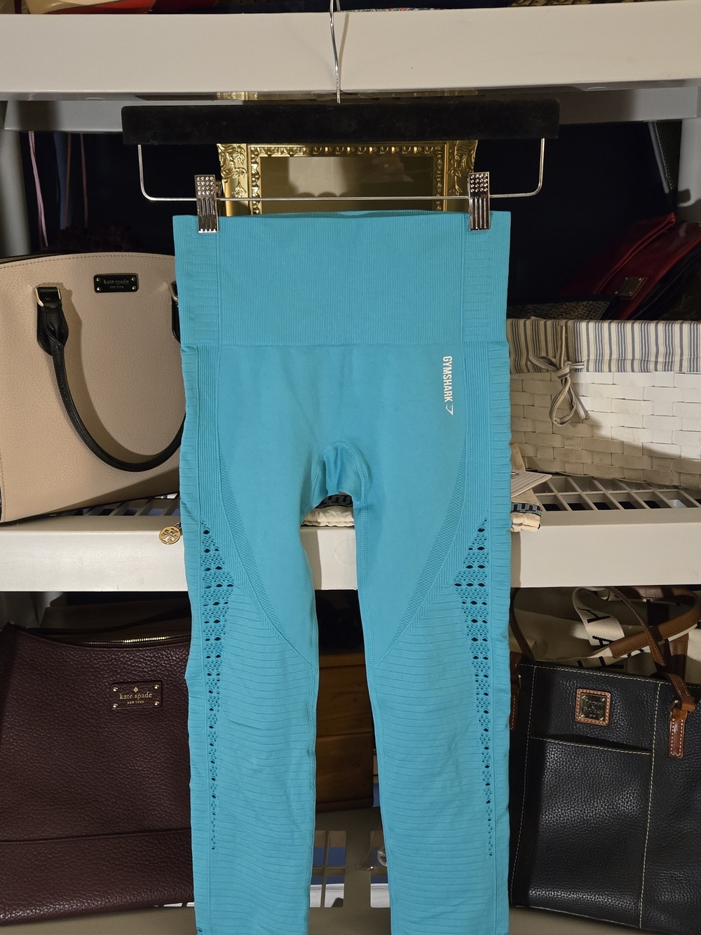 Gymshark Teal High-Waist Seamless Leggings